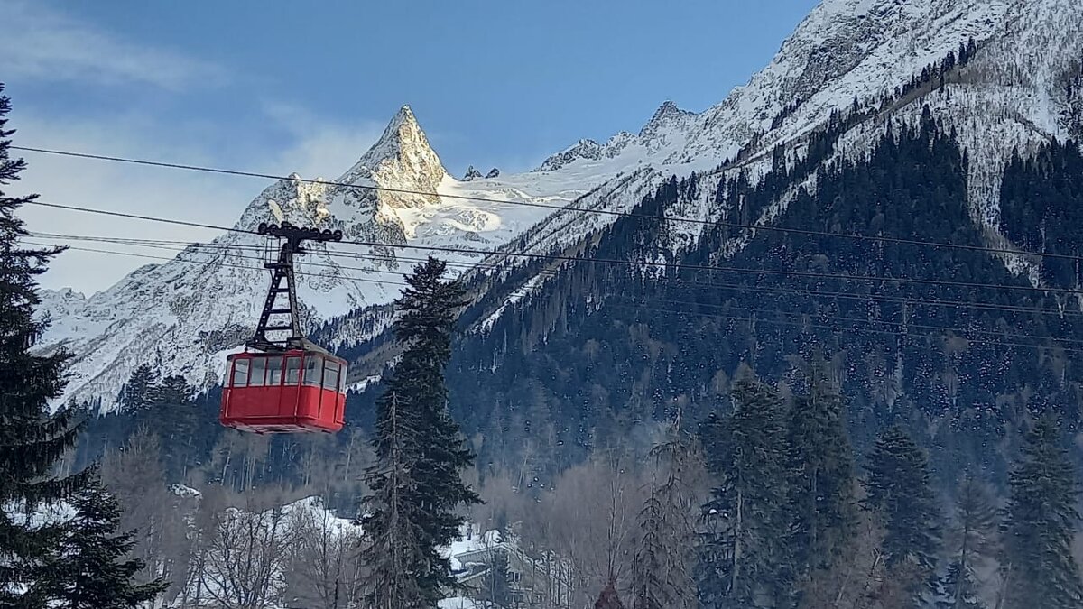 Канатная дорога в Домбае