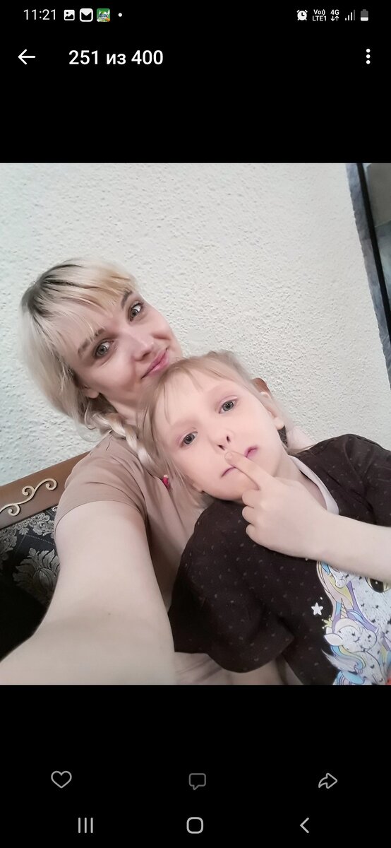 Дочь с внучкой Дашенькой. 