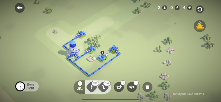    Выстраивайте коммуникации и обеспечьте водой и электричеством все дома