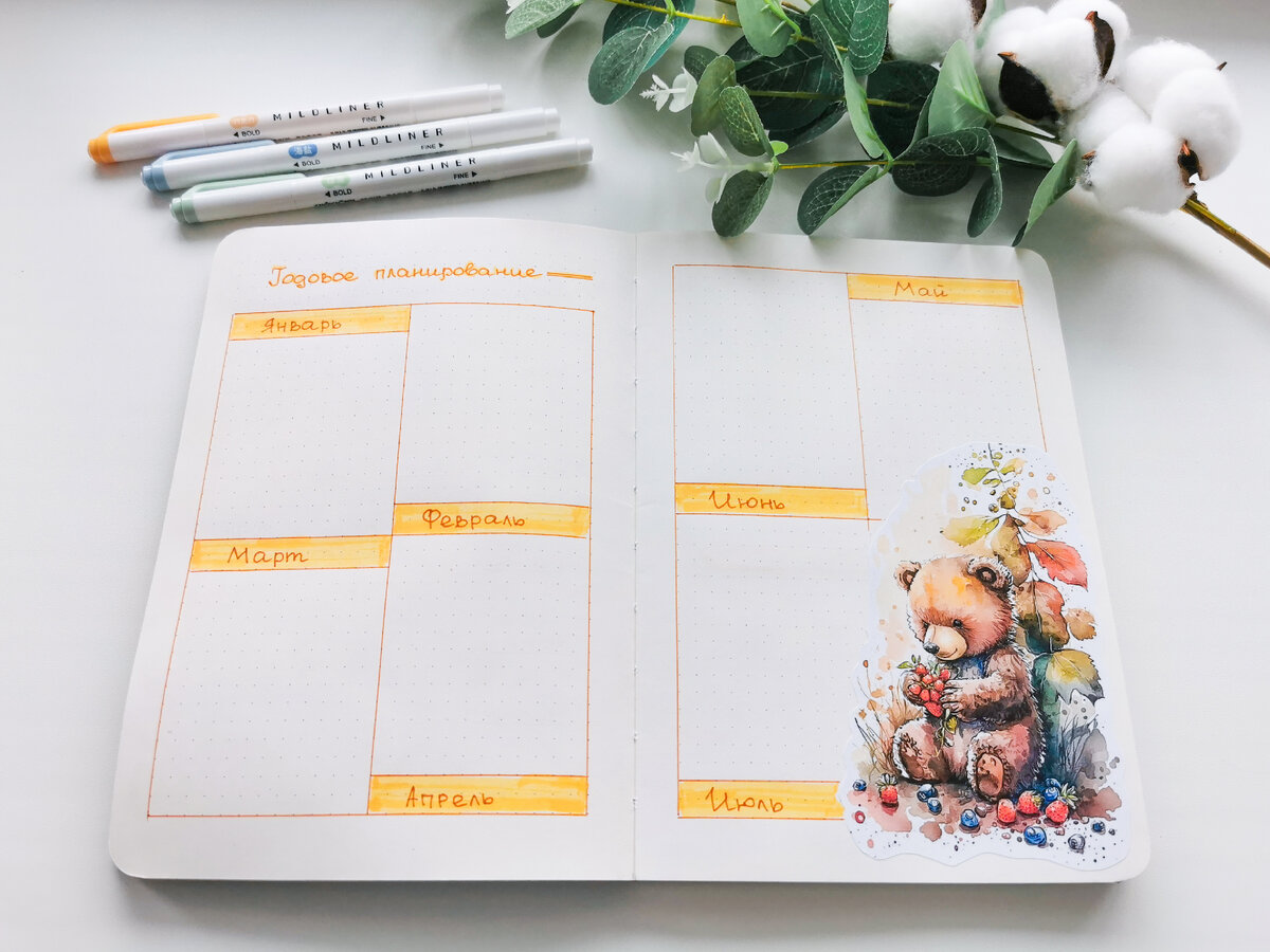 Годовое планирование на полгода