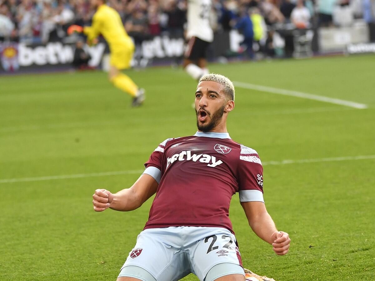    Полузащитник "Вест Хэма" Саид Бенрахма в матче АПЛ© пресс-служба клуба "Вест Хэм"