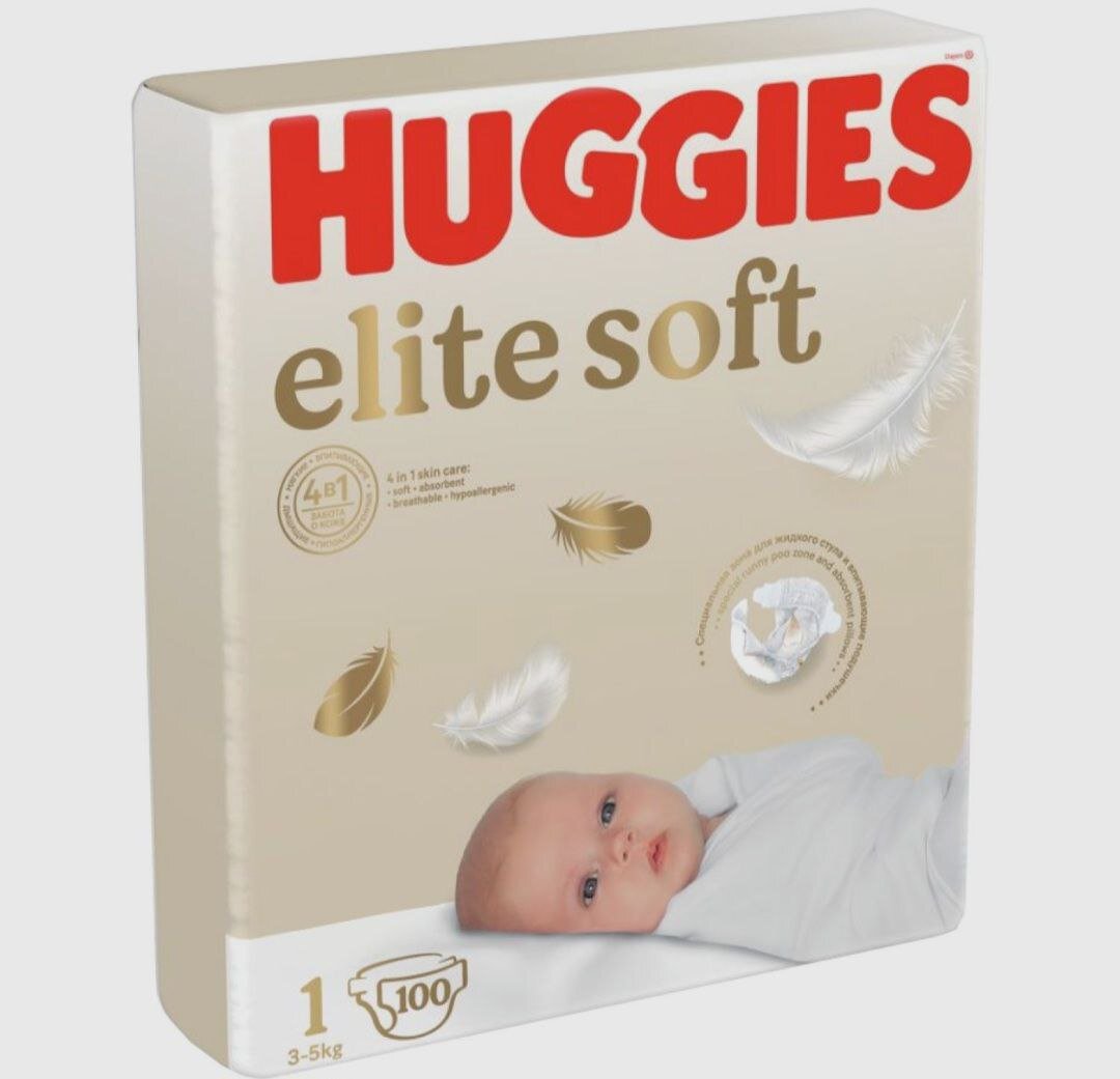Huggies® Elite Soft 3-5kg 100шт