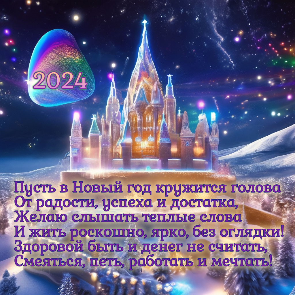 Открытки: С Новым Годом 2024!