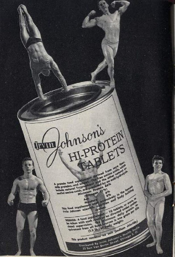 Реклама в первом номере журнала Tomorrow's Man, 1952 год.