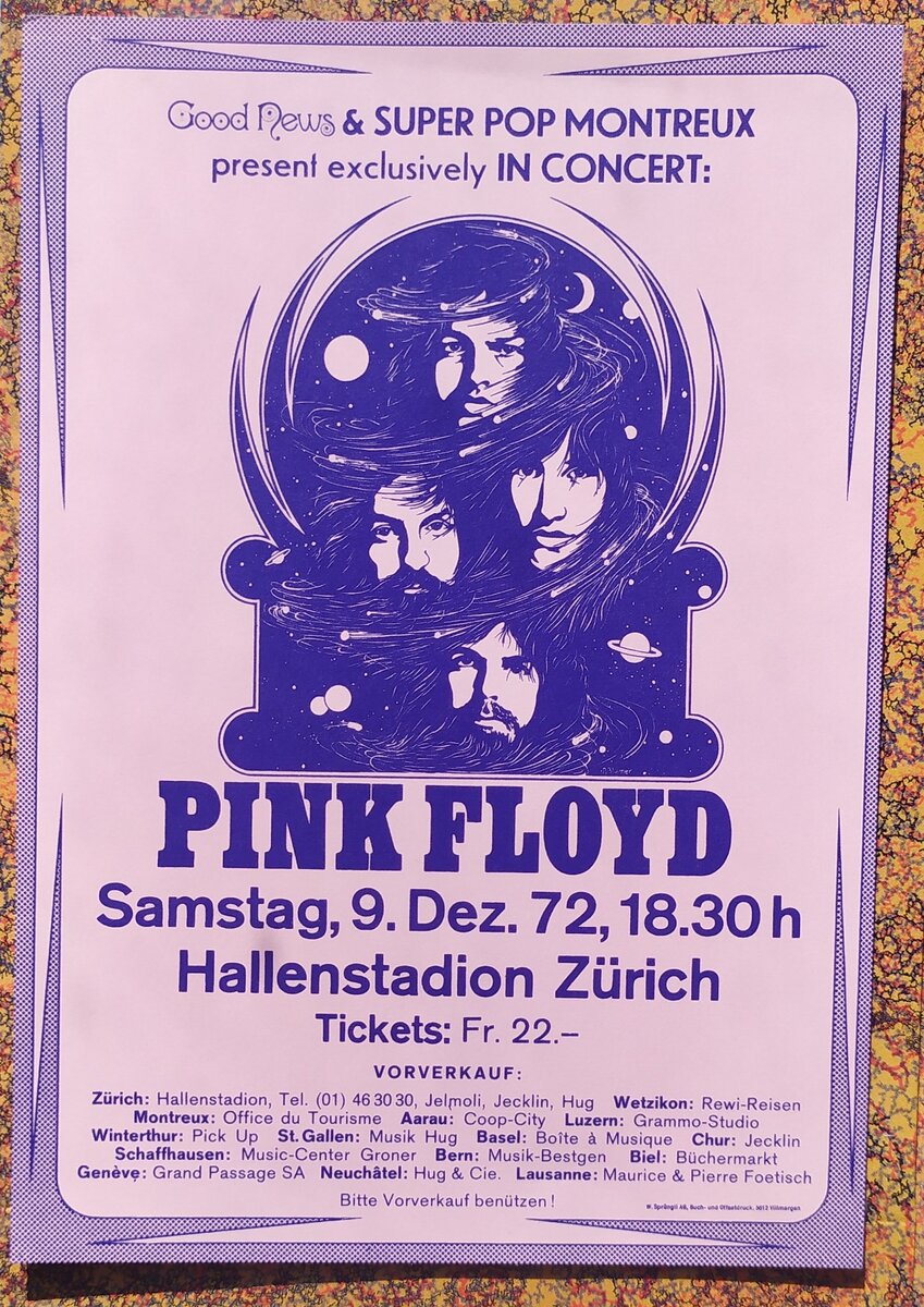 Pink Floyd "The Early Years 1972 – Obfusc/ation" 2CD + DVD + BD - mini poster