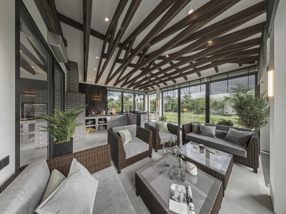 современный дизайн дома, автор интерьера: дизайнер Мария Бойчук 