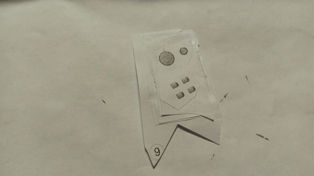 Детали башни. Модели из бумаги КВ -1 в масштабе 1к 100. личное фото.