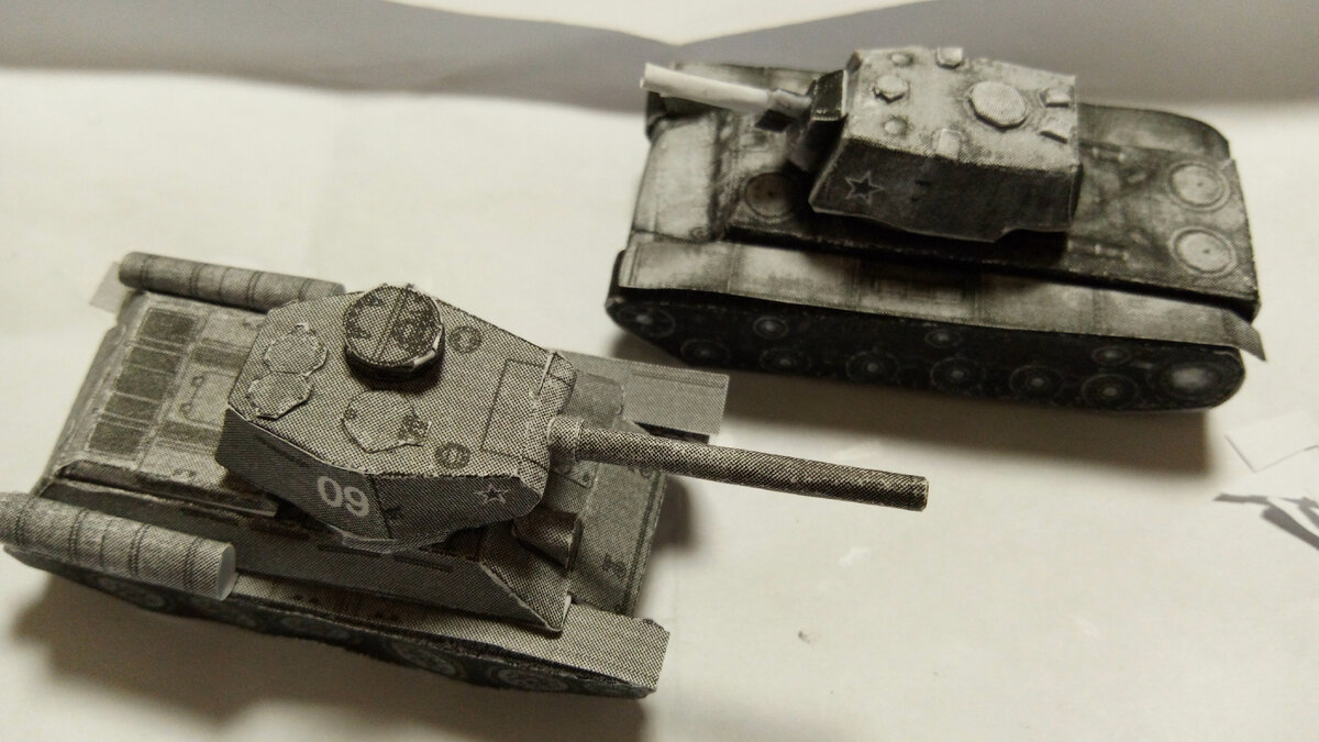 KV-1 Tank Paper Model