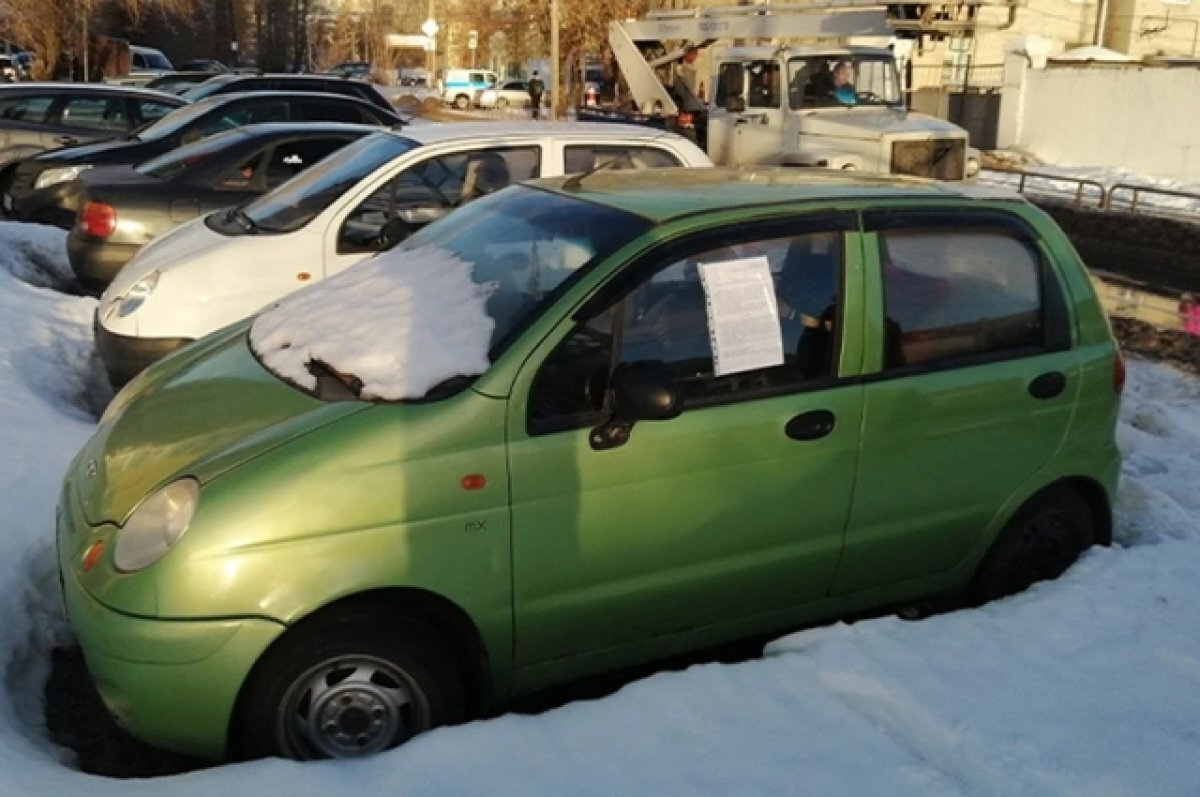    В Твери будут эвакуированы брошенные автомобили Daewoo Matiz и «Волга»