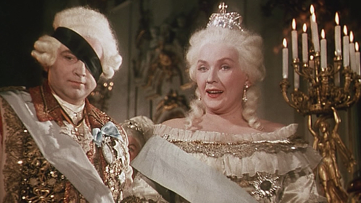 Царица Екатерина и Григорий Потемкин. Кадр из фильма.