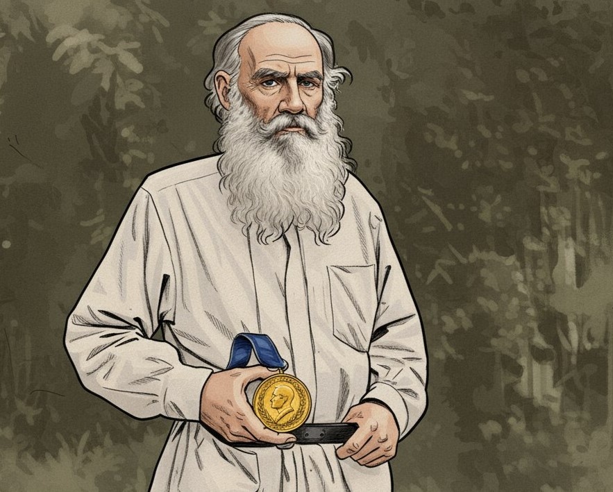 Нейросети дают возможность представить Толстого с нобелевской медалью