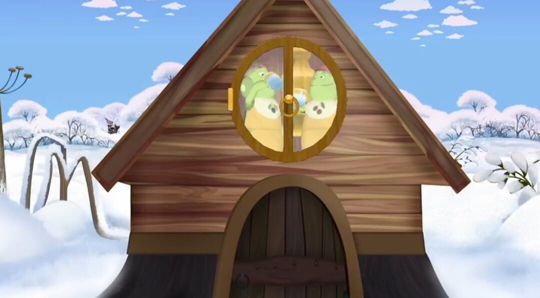 Кадр из серии "Зимовье гусениц".