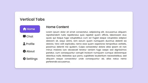 Создайте дизайн вертикальной вкладки, используя только HTML и CSS | Create Vertical Tab Design using HTML CSS Only