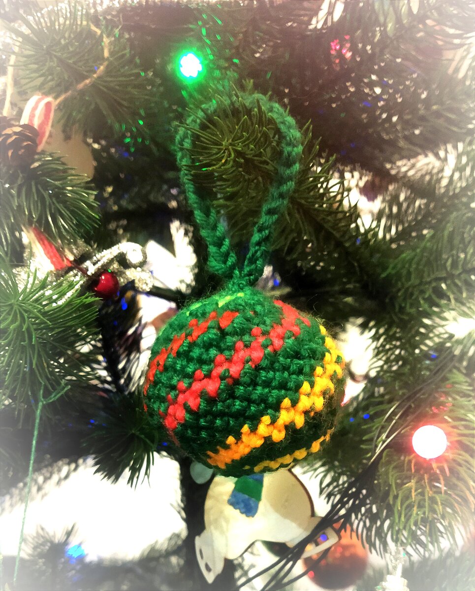 Шар на ёлку своими руками