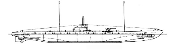 Внешний вид подводной лодки данного типа