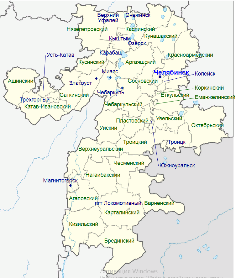 Административно-территориальное деление Челябинской области (Википедия)