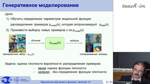 Доленко С.А. - Машинное обучение в физике - 14. Генеративные состязательные сети