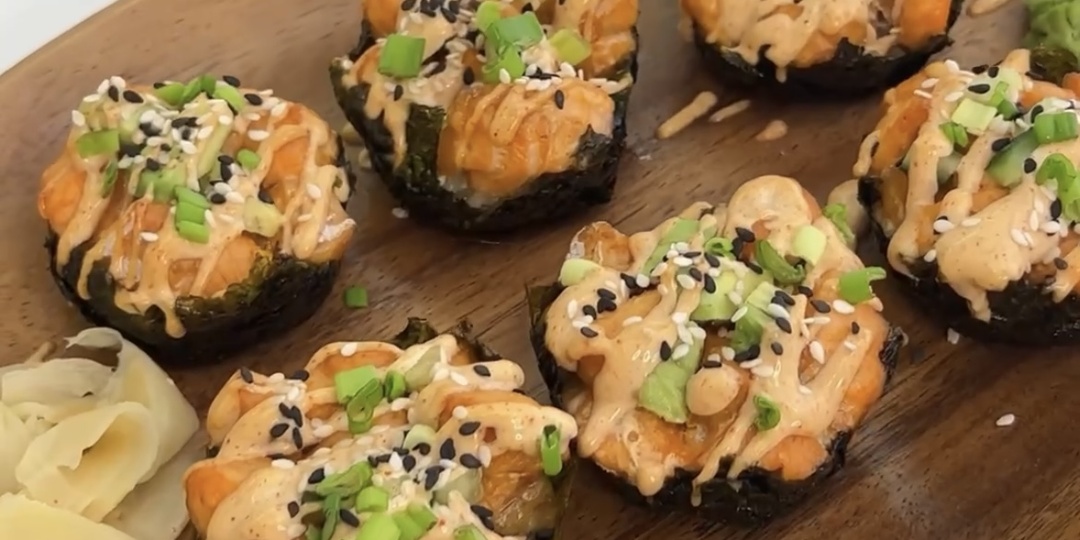 Легкий и быстрый способ приготовления роллов🍣: суши кексы