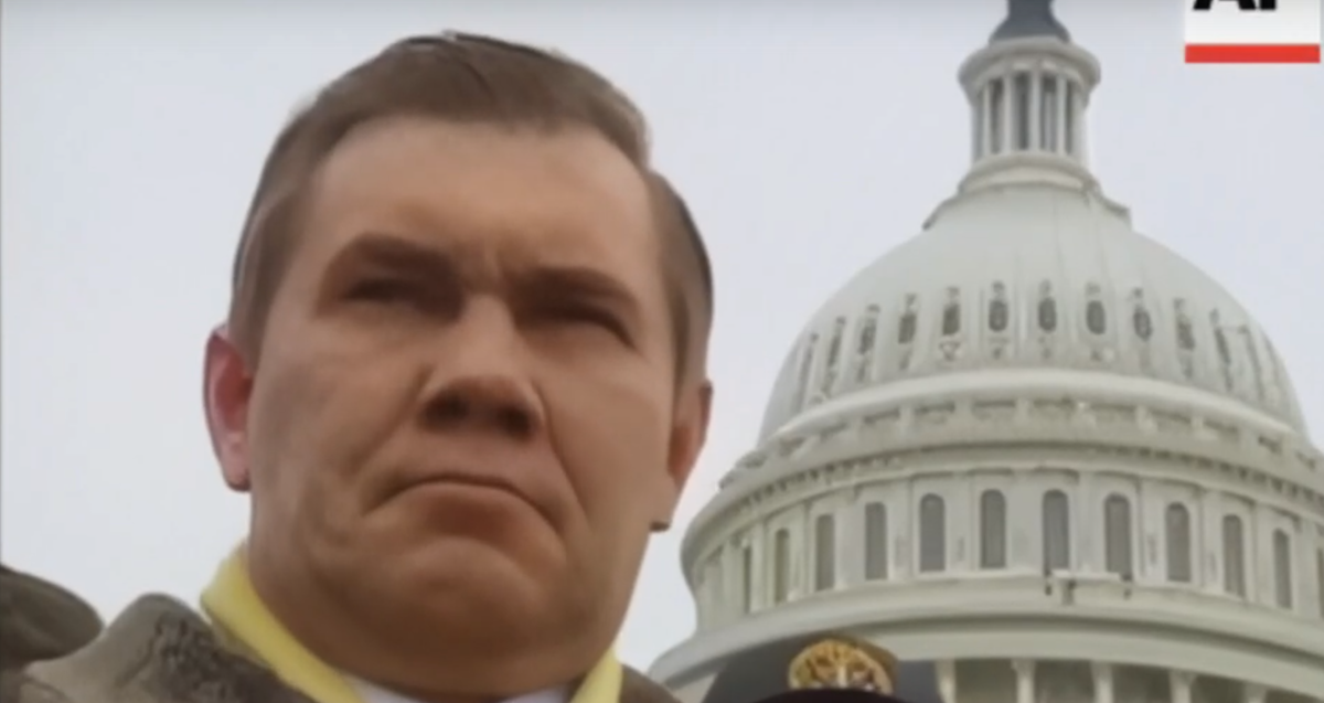 Генерал Лебедь в Вашингтоне. Скриншот видео