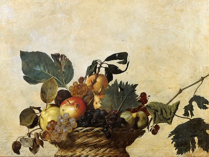 Караффаджо  "Корзина с фруктами" (ок. 1599)