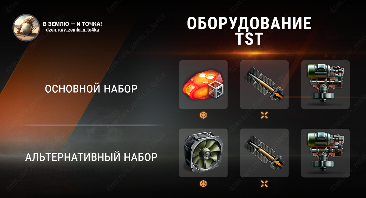 Оборудование для TST (Мир танков)