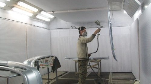 Покрасочная камера созданная на основе ПЛЭН