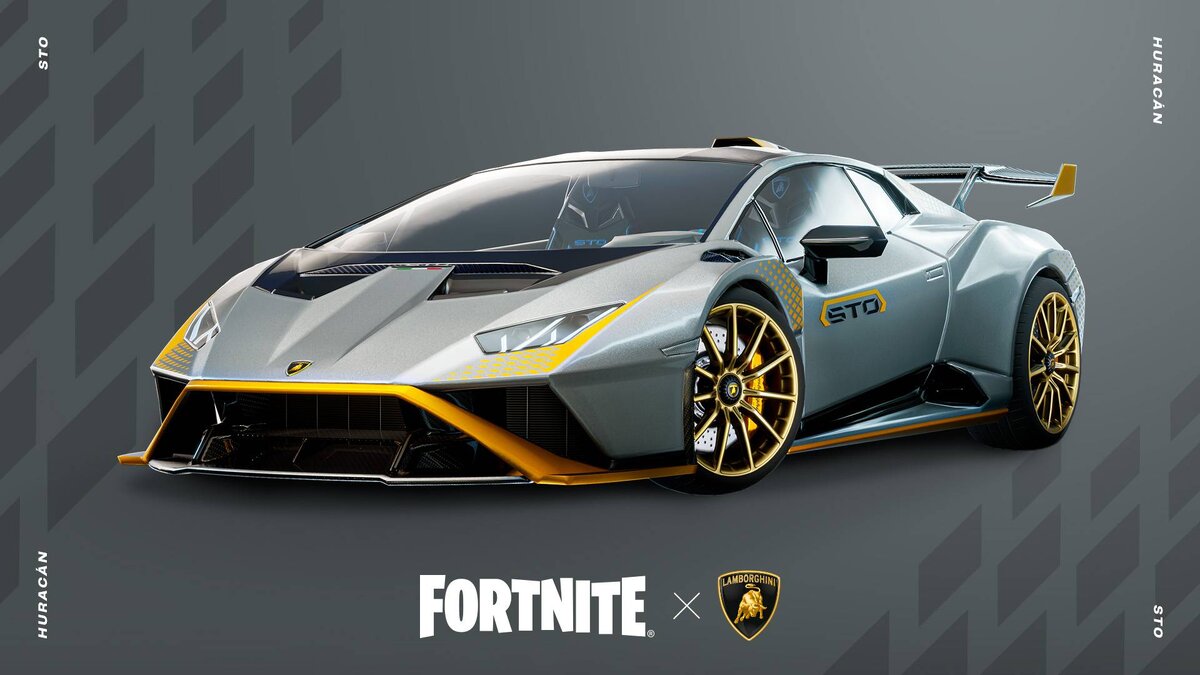 В Fortnite добавили автомобиль Lamborghini Huracán STO | top-mmorpg.ru |  Дзен