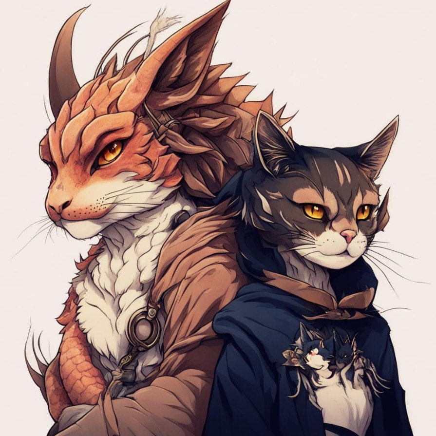 Кот и Дракон