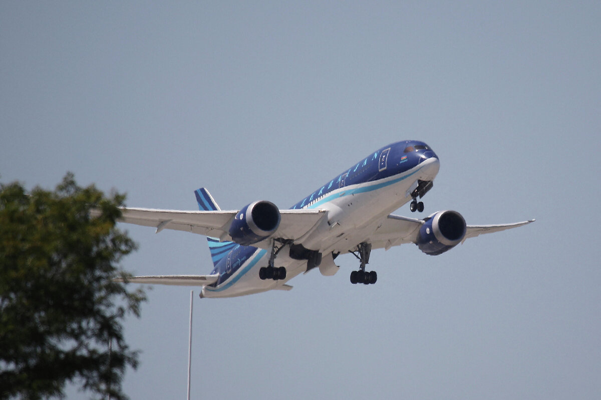 Пассажирский самолет AZAL © BRUCE BENNETT / Getty Images via AFP