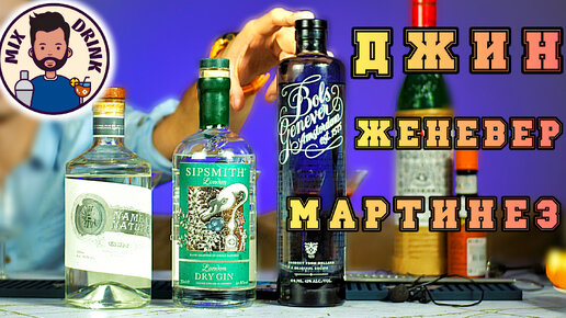 ДЖИН или Женевер для коктейля Мартинез / Bols Genever, Sipsmith, Name & Nature GIN