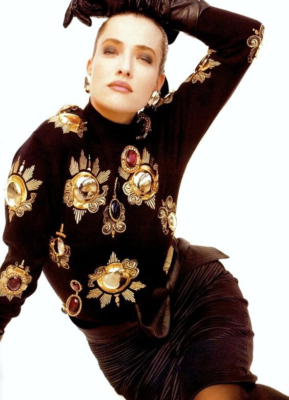 2. Tatjana Patitz for Gianfranco Ferre AW 1987 by Herb Ritts.