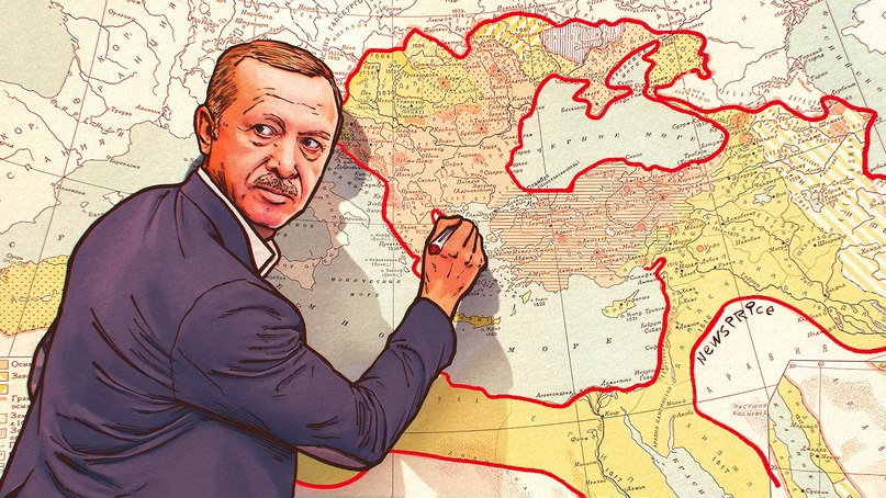 Считается, что действующий Президент Турции, является сторонником возрождения Османской Империи в ее самых больших границах. Проект получил название «Великий Туран». В российских СМИ,  амбиции Турции также называют «неоосманизм».