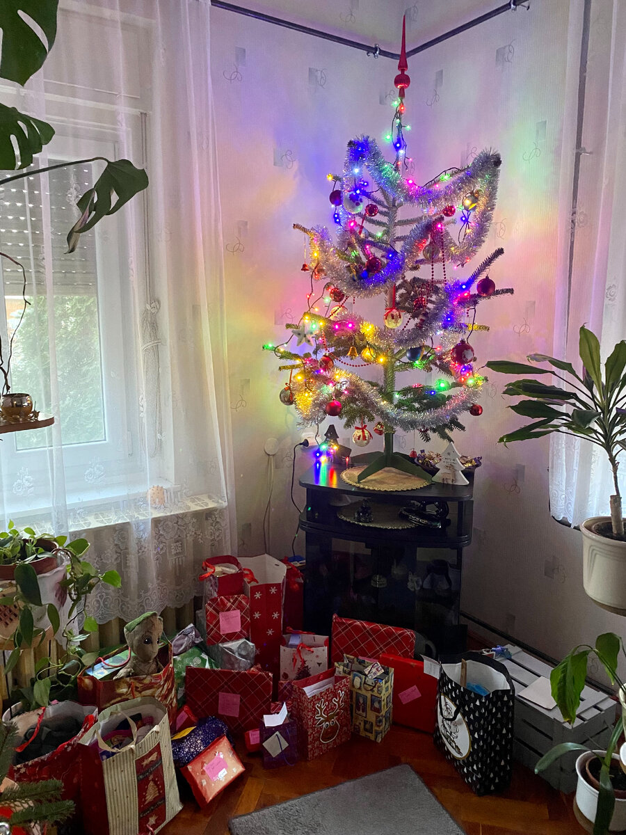 подарки, которые мы приготовили - в красных коробках :)