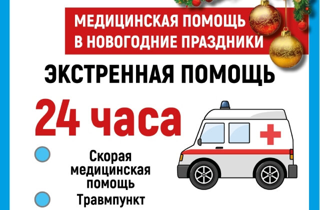    График работы медучреждений региона в новогодние праздники