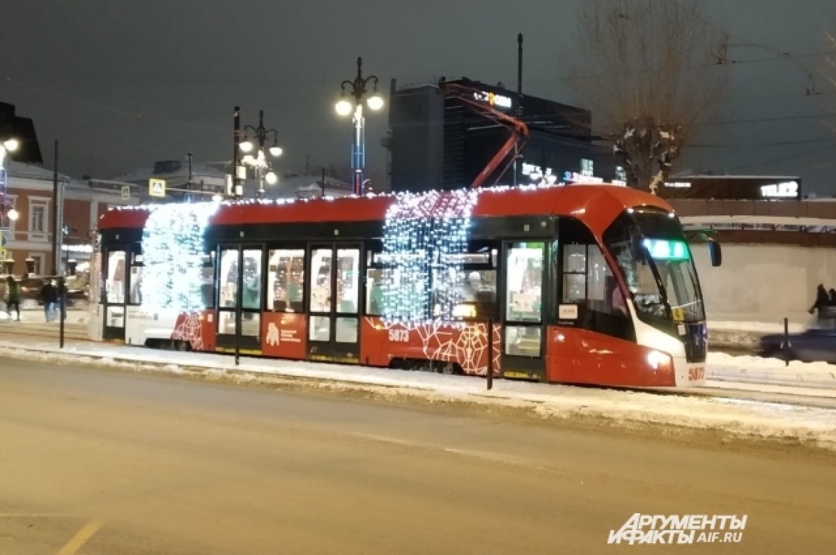    В Перми в ночь с 31 декабря на 1 января транспорт будет ходить до 4 утра