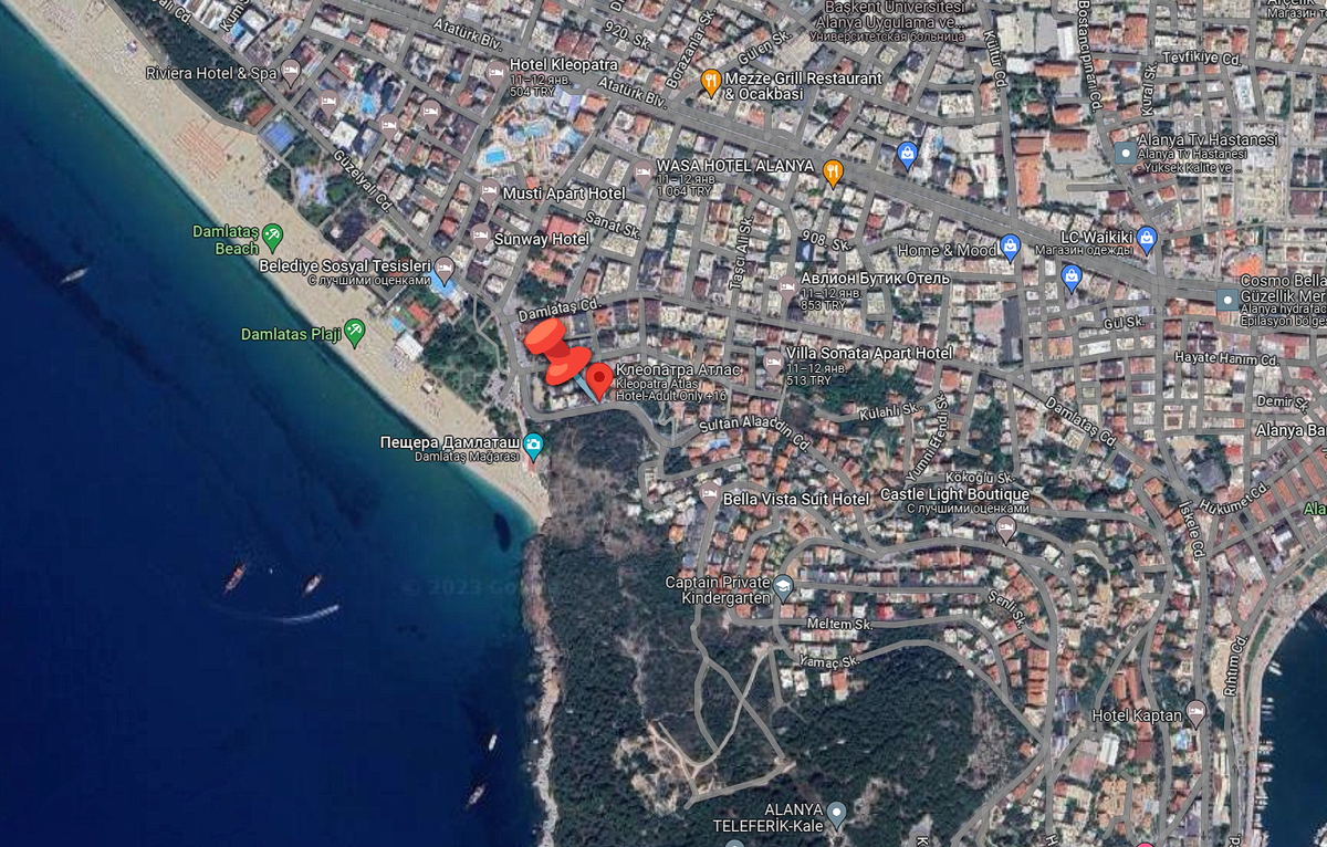 отдых в Турции Аланья пляж Клеопатры