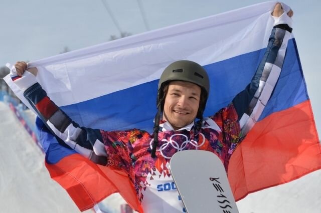Олимпийский чемпион сноубордист Вик Уайлд. Наш, российский олимпиец.
