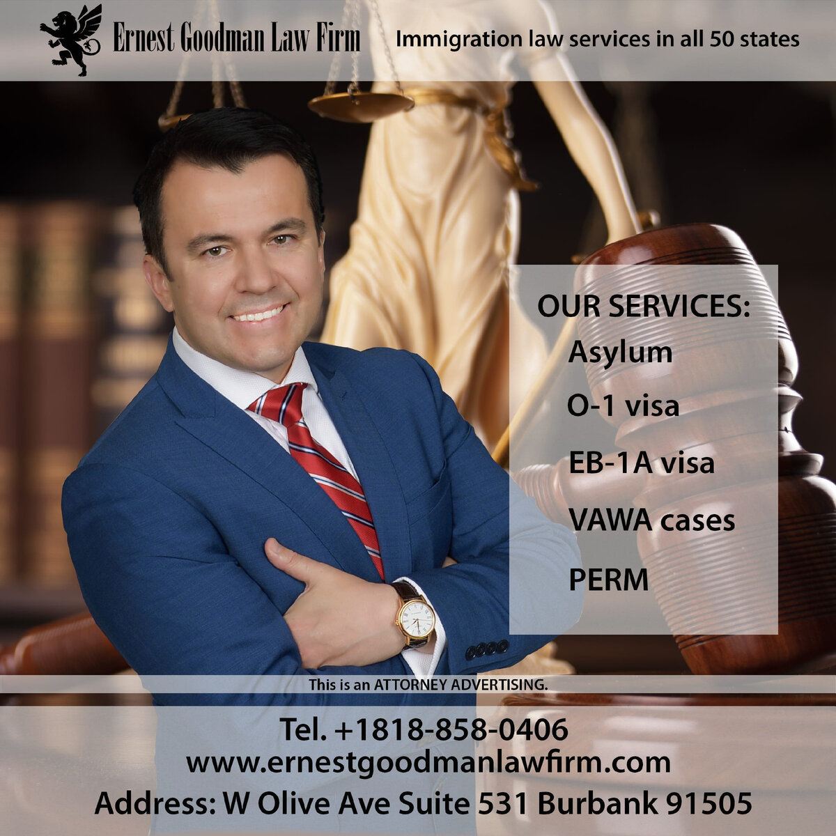 Адвокат в США Эрнест Гудман