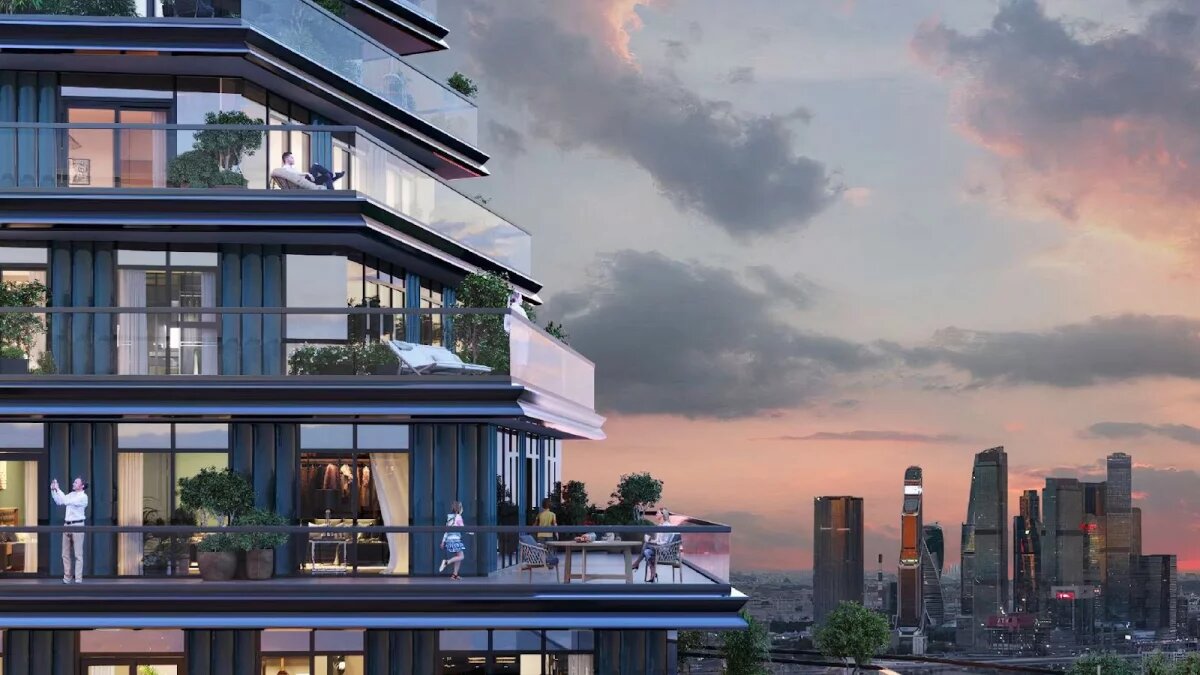 Квартиры с террасами и видами на Москва-Сити