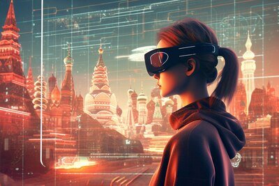    Цифровое будущее: какие тренды в IT ждут россиян в 2024 году ©Сгенерировано нейросетью Midjourney по запросу РИАМО