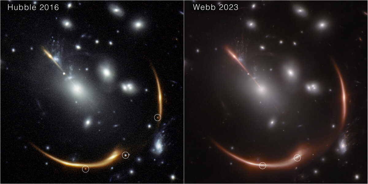   NASA; ESA; STScI; CSA; Steve A. Rodney / University of South Carolina; Gabriel Brammer / Cosmic Dawn Center / University of Copenhagen; Justin Pierel / STScI; Andrew Newman / Carnegie Institution for Science