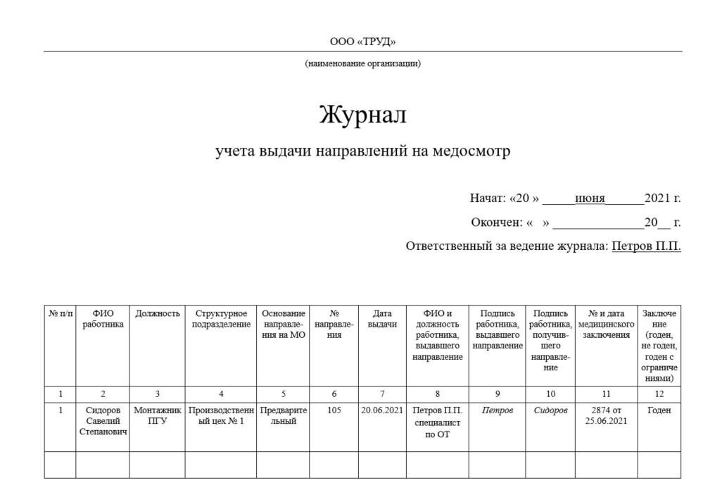 Главное про предварительный медицинский осмотр при приеме на работу