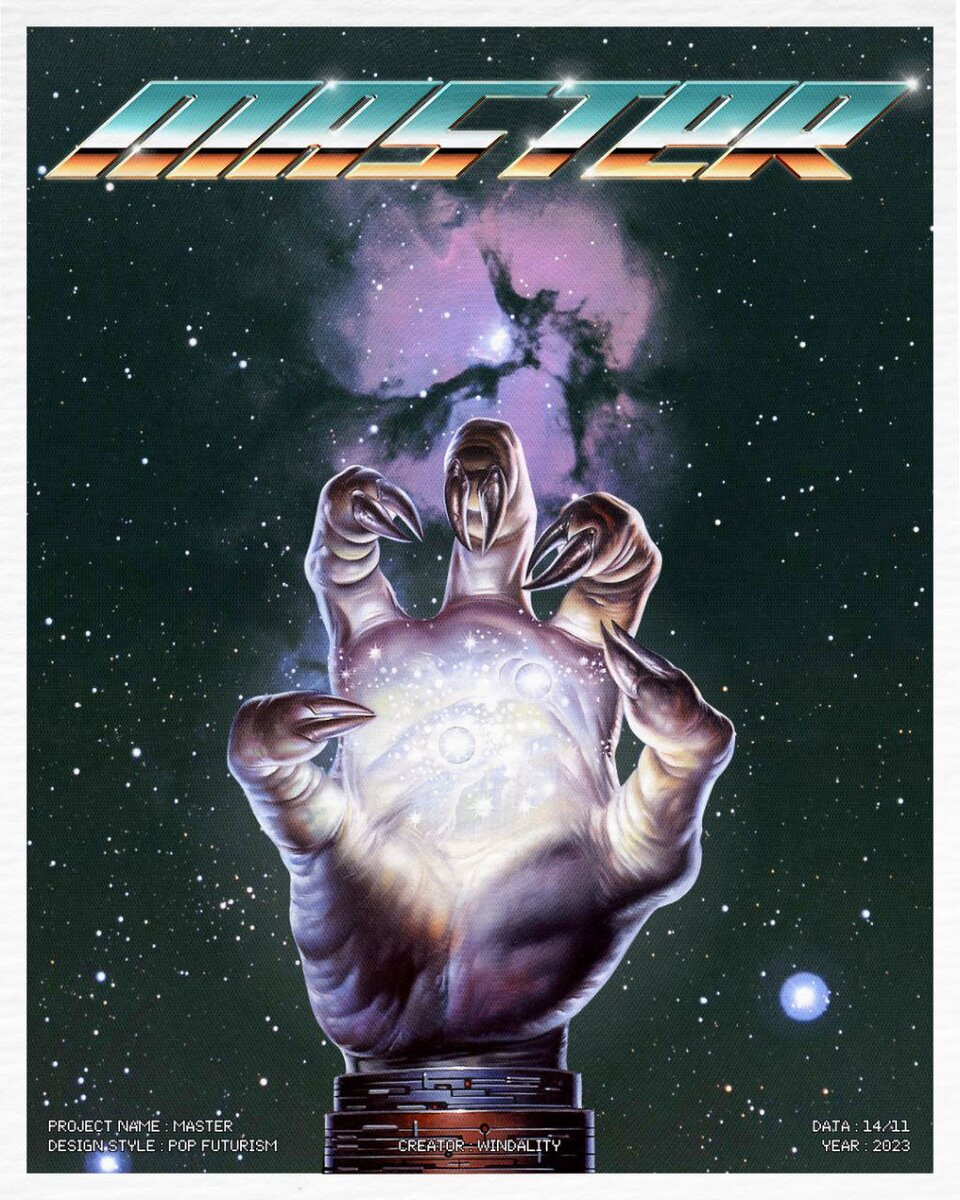 Влад Ветер, постер в стиле Pop futurism