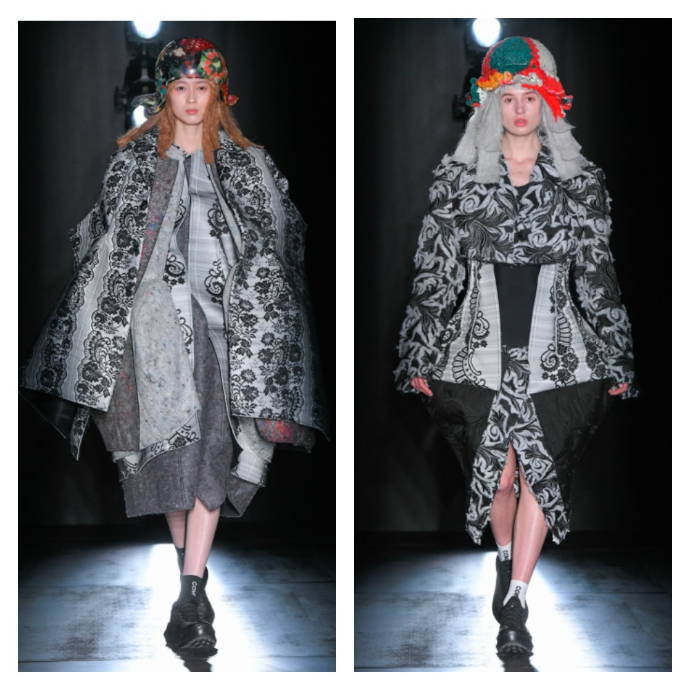 Comme des Garçons, коллекция осень-зима 2022/2023 года. В дизайне используются элементы и орнаменты традиционной французской вышивки