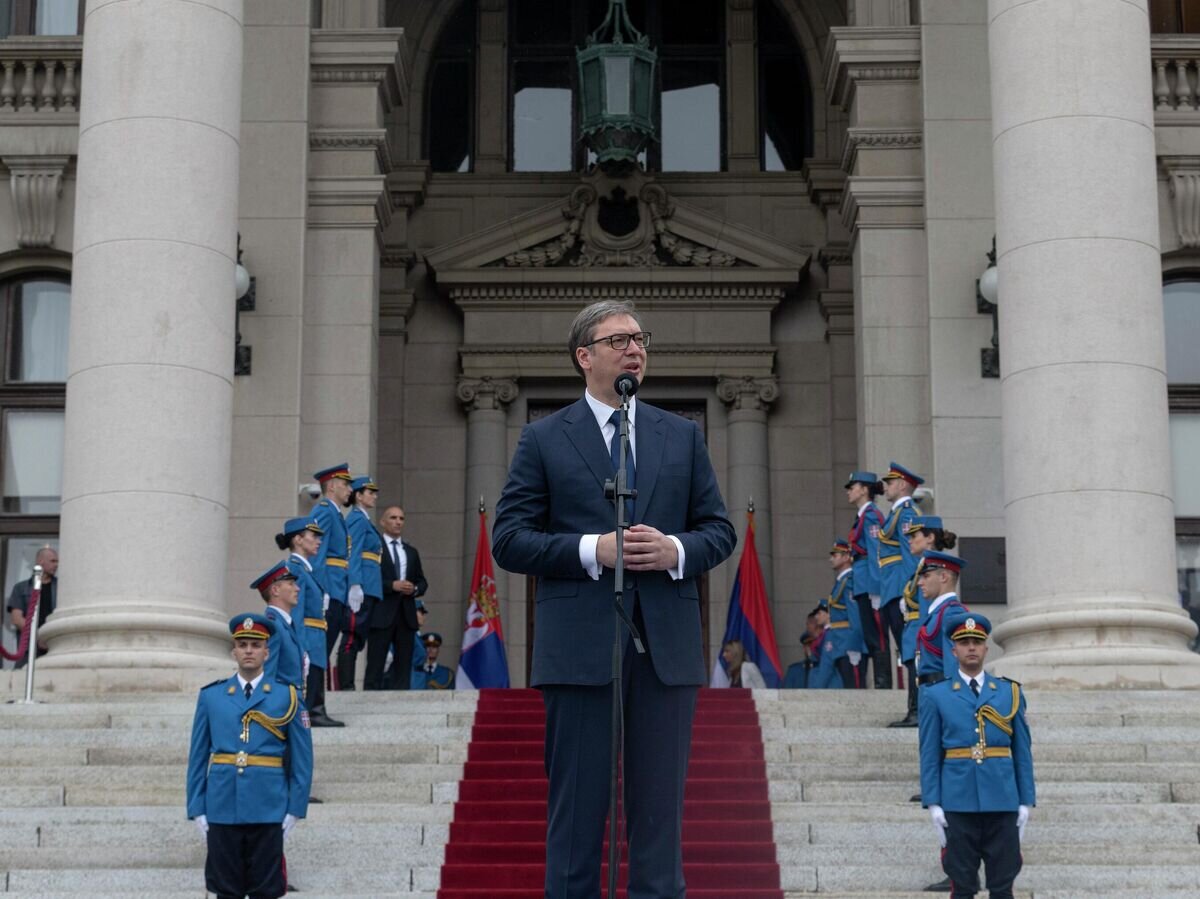 Президентский дворец Сербия. Рост Вучича Сербия. Вучич НАТО. Новости сербии сайт