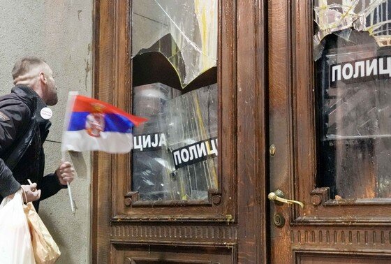    Протесты оппозиции в Белграде