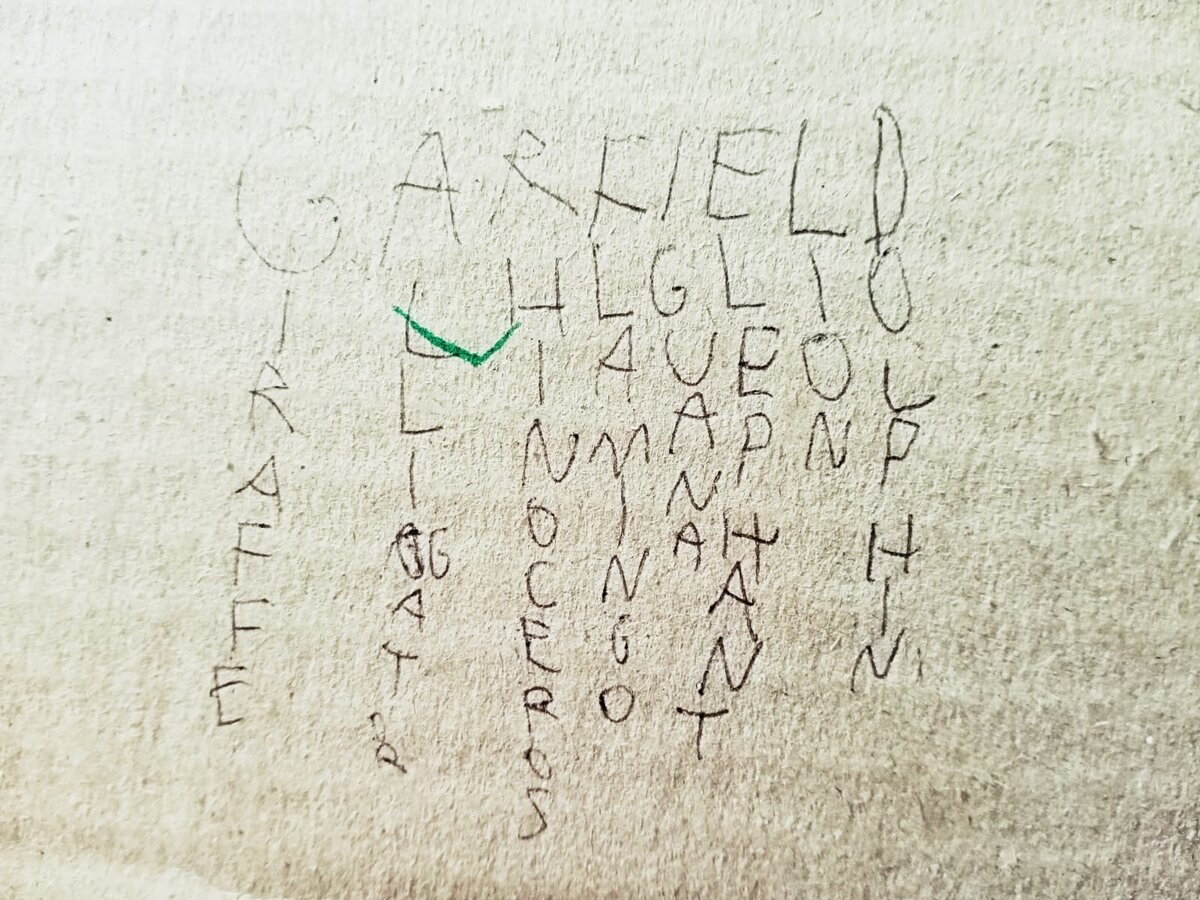 Да, Гриша так развлекается... Между ответами на вопросы... 