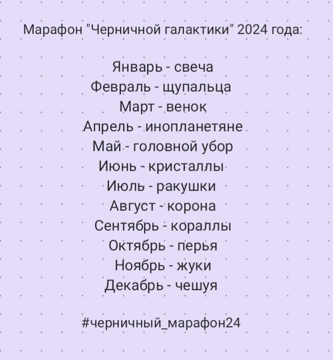 Годовой марафон "Черничной галактики" 2024 года