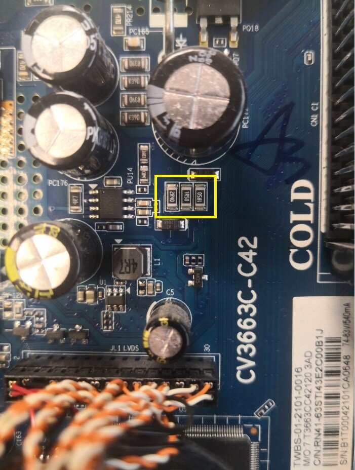 Fusion fltv-43a210 cv3663c-c42 уменьшить ток подсветки доработка ...