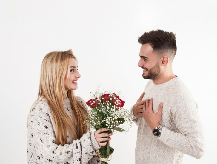 Цветы парню